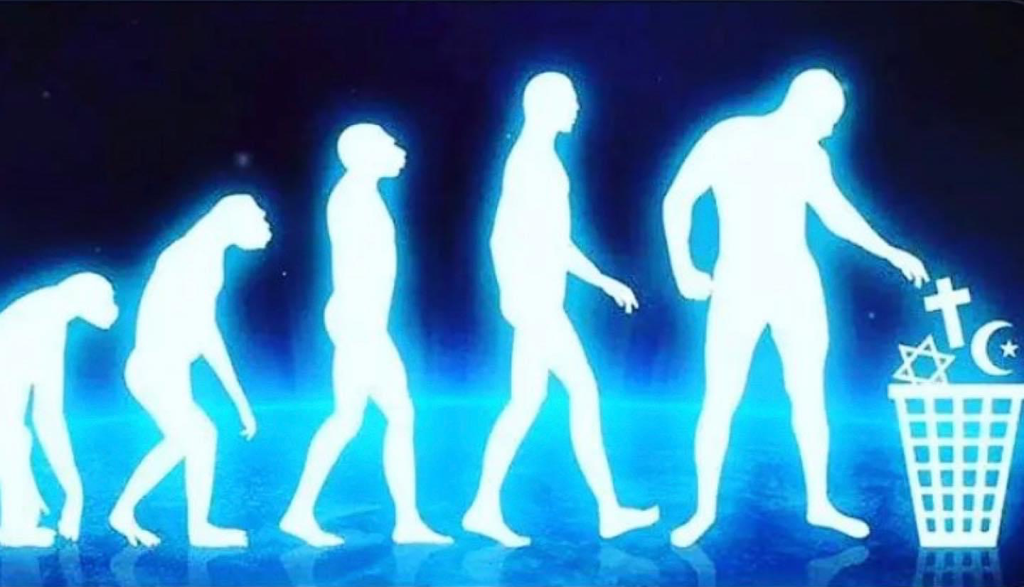 Evolution to atheism Blank Meme Template