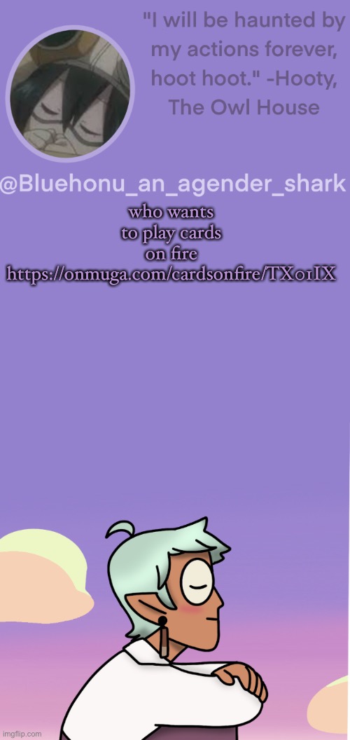 https://onmuga.com/cardsonfire/TX01IX | who wants to play cards on fire https://onmuga.com/cardsonfire/TX01IX | image tagged in honu's raine whispers temp | made w/ Imgflip meme maker