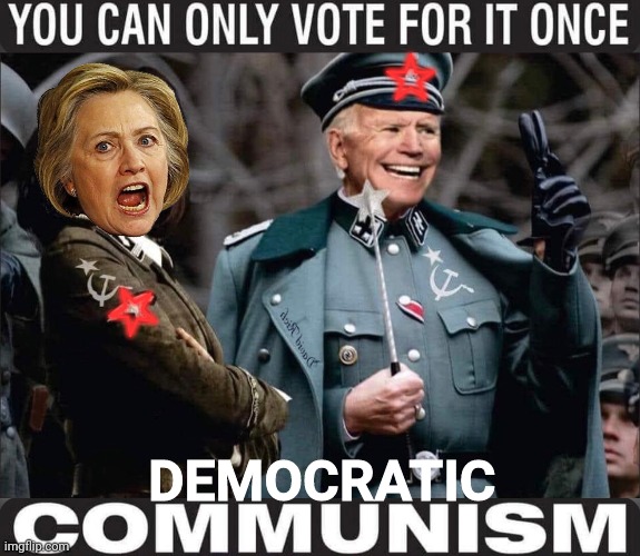 Democratic Communism | ☆; ☆; DEMOCRATIC | image tagged in biden | made w/ Imgflip meme maker