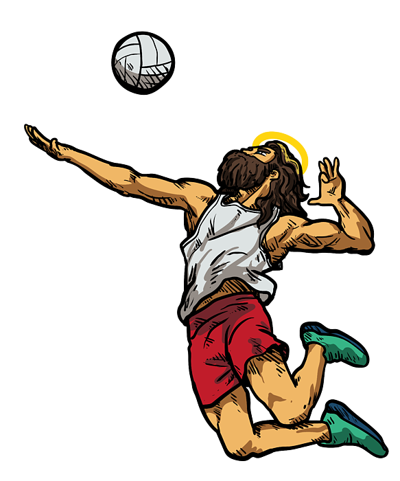 volleyball jesus Blank Template - Imgflip