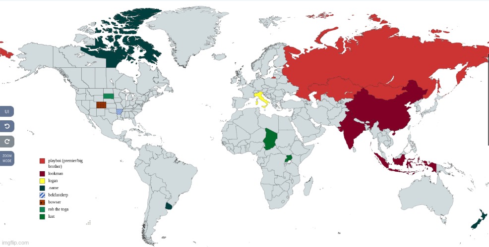 this is a map of all the empires kingdoms and countries on msmg anyways im the premier of the reds | made w/ Imgflip meme maker