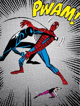 Spider-Men Punching Blank Meme Template