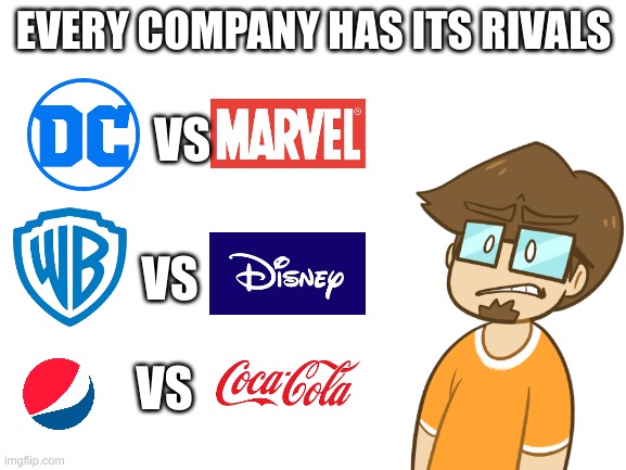 idk why saber spark is there | EVERY COMPANY HAS ITS RIVALS; VS; VS; VS | image tagged in blank white template | made w/ Imgflip meme maker