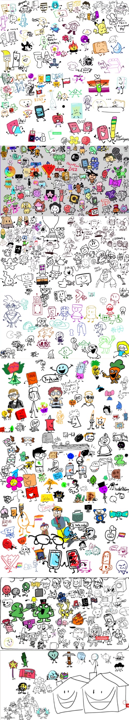all the doodles from ObjectCon2022 | made w/ Imgflip meme maker