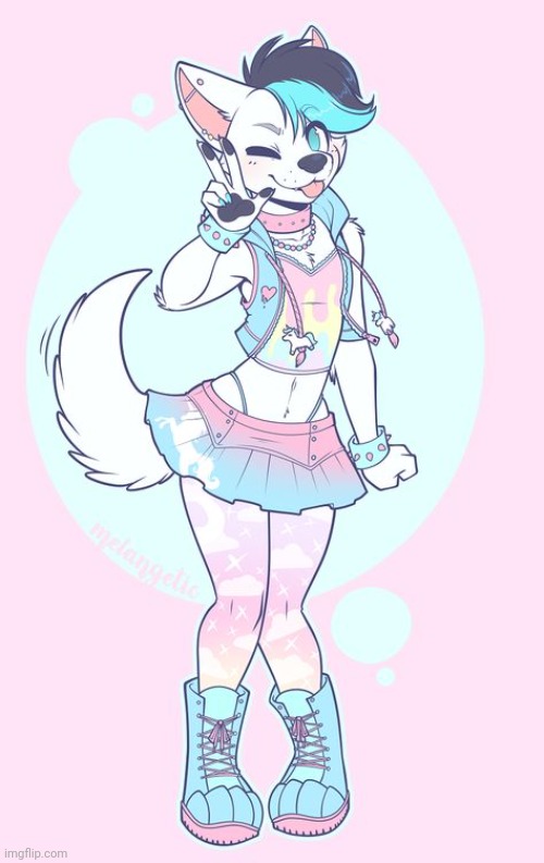 So cute! ÜwÜ | image tagged in femboy furry | made w/ Imgflip meme maker