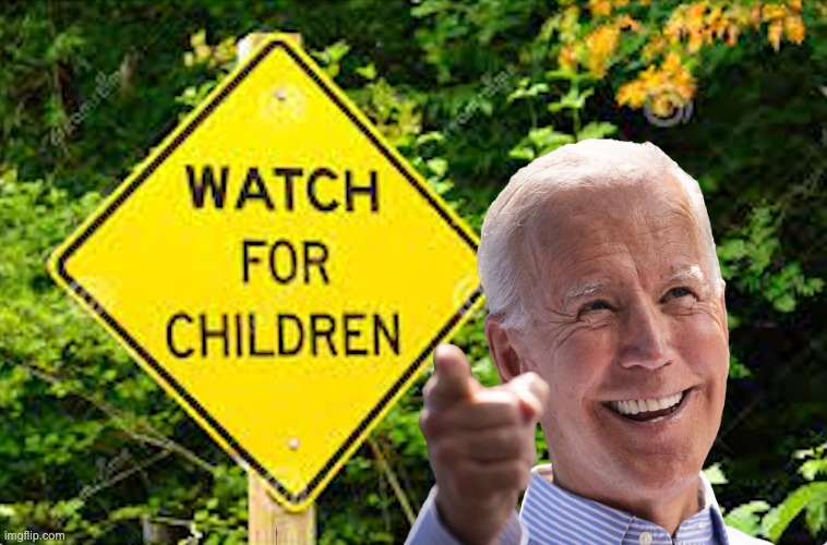 Biden sniffs kids | image tagged in joe biden | made w/ Imgflip meme maker