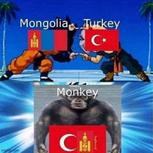 High Quality Mongolia Turkey fusion Blank Meme Template