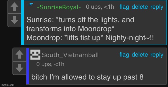 average sundrop fan vs average countryball artist | image tagged in idk about that chief | made w/ Imgflip meme maker