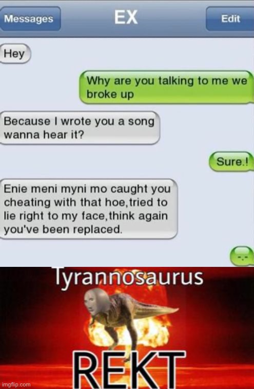 REkT | image tagged in tyrannosaurus rekt,memes,funny,rekt,savage,oof | made w/ Imgflip meme maker