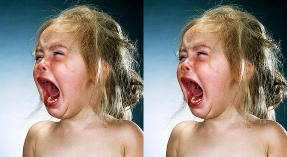 High Quality cry baby both sides Blank Meme Template