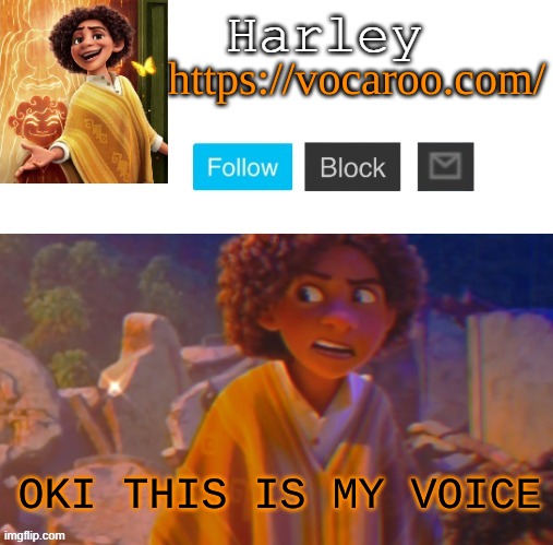 smh. | https://vocaroo.com/; OKI THIS IS MY VOICE | image tagged in camilo temp by yacht | made w/ Imgflip meme maker