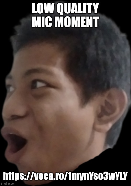 Akifhaziq pog | LOW QUALITY MIC MOMENT; https://voca.ro/1mynYso3wYLY | image tagged in akifhaziq pog | made w/ Imgflip meme maker