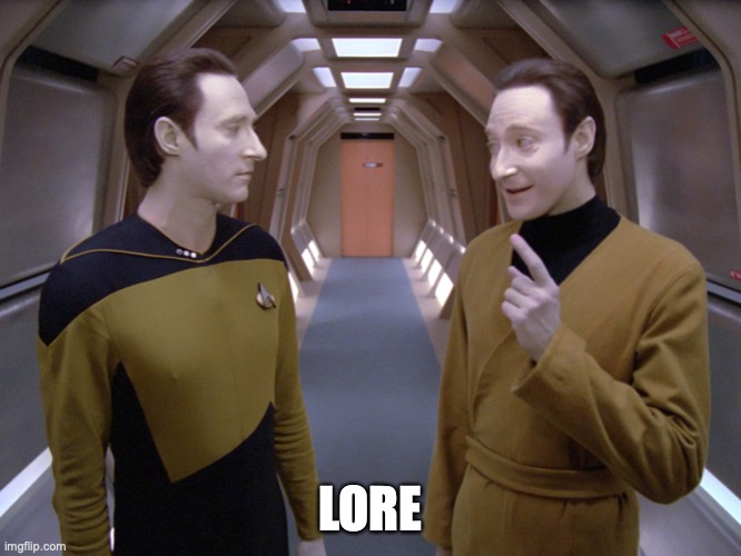 data lore | LORE | image tagged in data lore | made w/ Imgflip meme maker