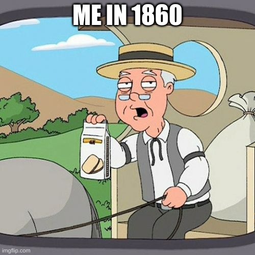 Pepperidge Farm Remembers |  ME IN 1860 | image tagged in memes,pepperidge farm remembers | made w/ Imgflip meme maker