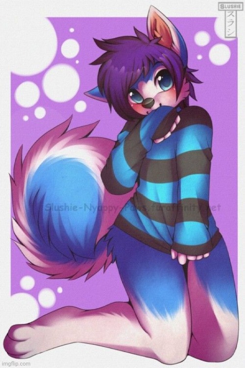 So cute! | image tagged in femboy furry | made w/ Imgflip meme maker