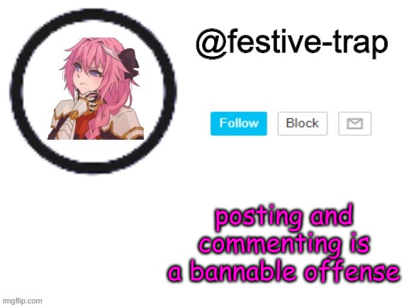 qwwwwwq(Akif note- is title changing also a crime here?) | posting and commenting is a bannable offense | made w/ Imgflip meme maker