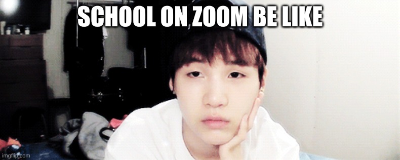 Bored AF | SCHOOL ON ZOOM BE LIKE | image tagged in school | made w/ Imgflip meme maker