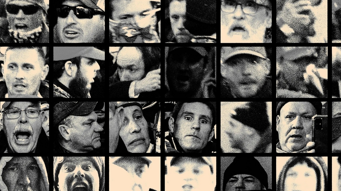 Faces of Insurrection - Capitol Riot Blank Meme Template