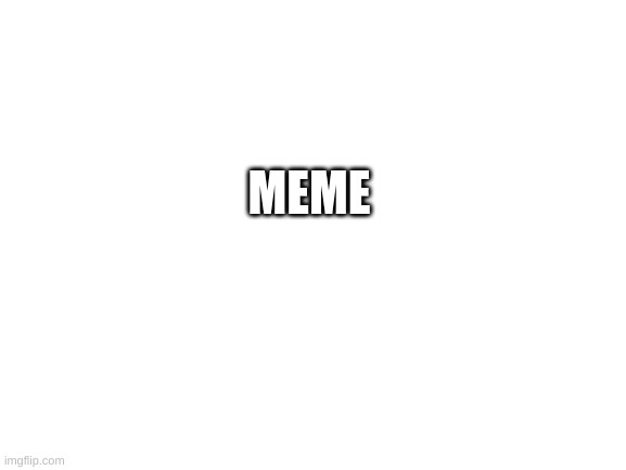 Blank White Template | MEME | image tagged in blank white template | made w/ Imgflip meme maker