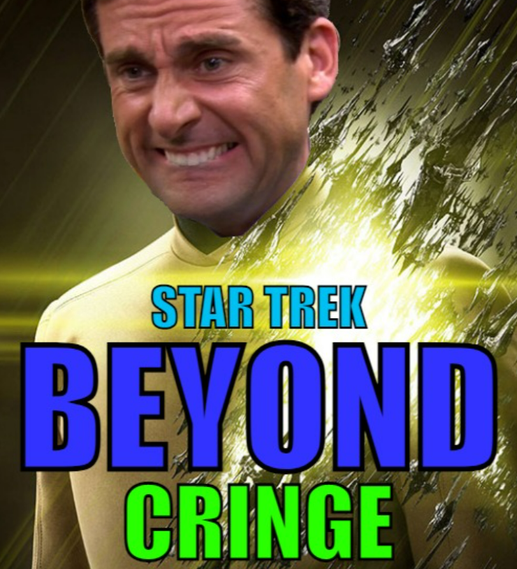 High Quality Star Trek Beyond Cringe Blank Meme Template