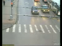 LOOK before crossing | image tagged in gifs | made w/ Imgflip video-to-gif maker
