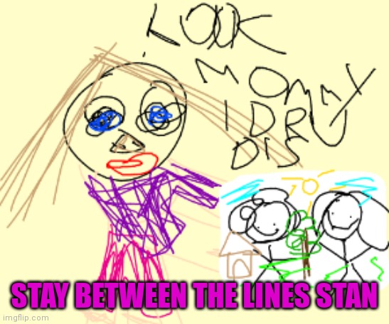 STAY BETWEEN THE LINES STAN | made w/ Imgflip meme maker