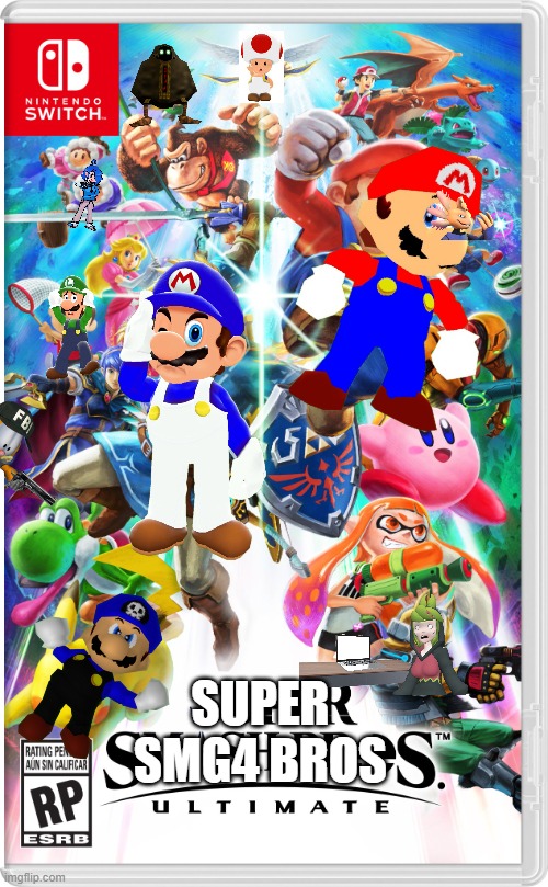 super smg4 bros ultimate | SUPER SMG4 BROS | image tagged in super smash bros ultimate switch | made w/ Imgflip meme maker