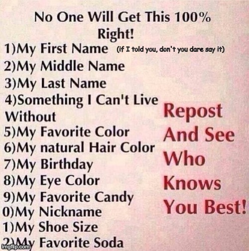 LMAO NO ONES COMMENTING- | (if I told you, don't you dare say it) | made w/ Imgflip meme maker