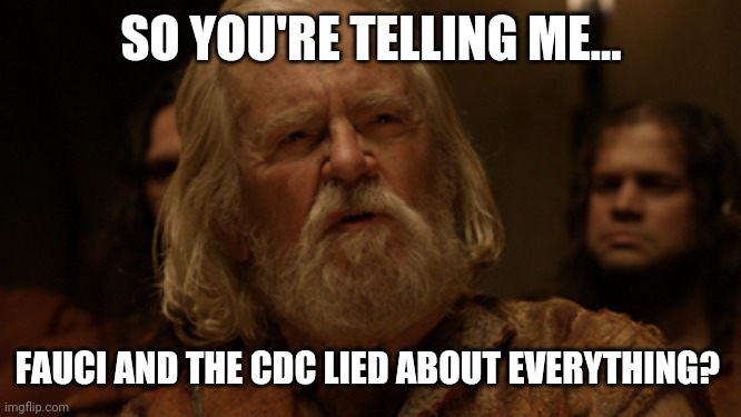 From the masks to the vaccine. All lies. | SO YOU'RE TELLING ME... FAUCI AND THE CDC LIED ABOUT EVERYTHING? | image tagged in memes | made w/ Imgflip meme maker