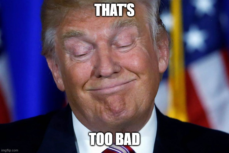 That's Too Bad | THAT'S TOO BAD | image tagged in that's too bad | made w/ Imgflip meme maker