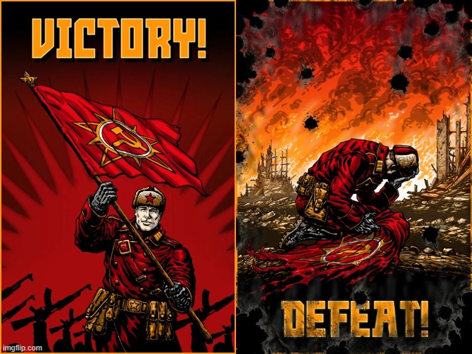Command And Conquer Red Alert 3 Soviet Union Victory and Defeat | image tagged in command and conquer red alert 3 soviet union victory and defeat | made w/ Imgflip meme maker