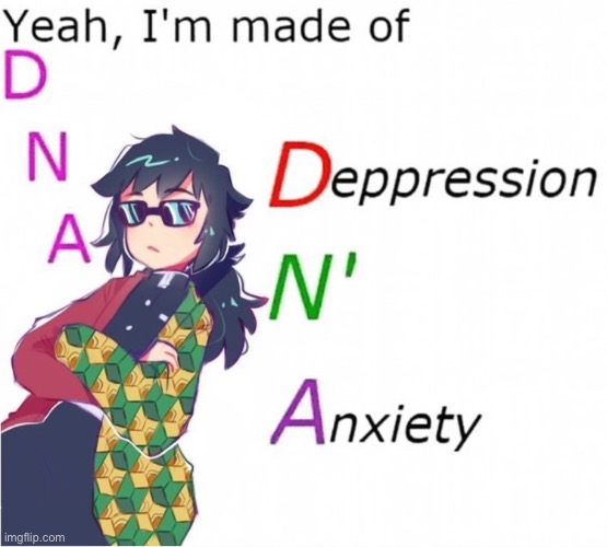 Yes I am :) | image tagged in anime,depression | made w/ Imgflip meme maker