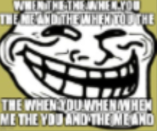 low res troll face Blank Meme Template