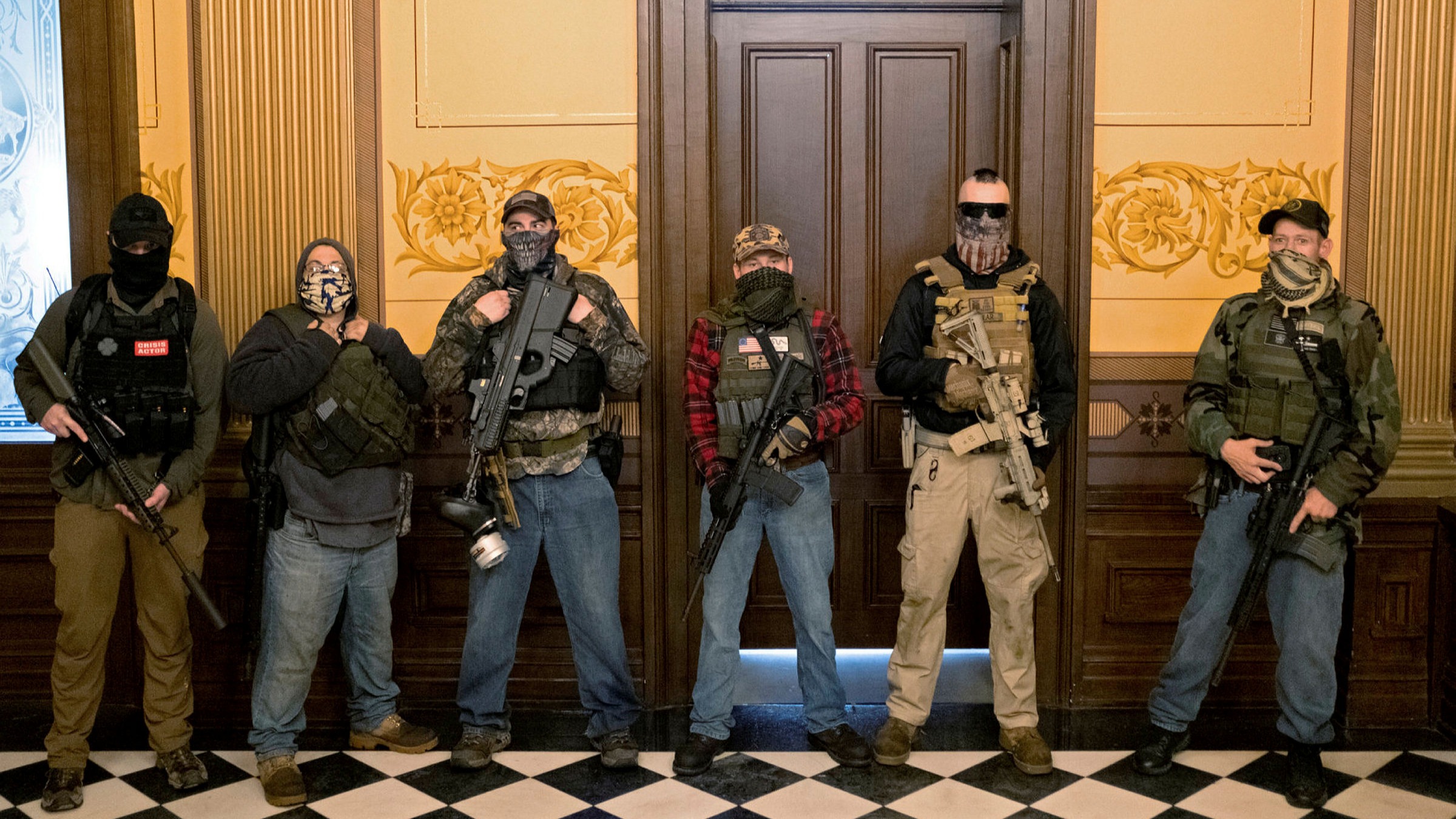 Trump Terrorists - Militia seek to overthrow government Blank Meme Template