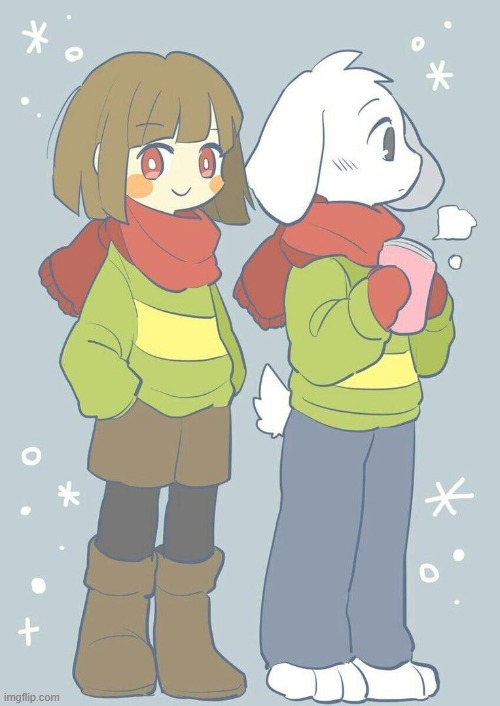 Asriel winter temp | image tagged in asriel winter temp | made w/ Imgflip meme maker