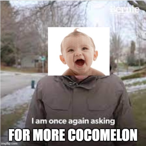 baby sanders | FOR MORE COCOMELON | image tagged in baby | made w/ Imgflip meme maker