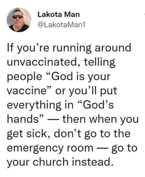 God is my vaccine Blank Meme Template