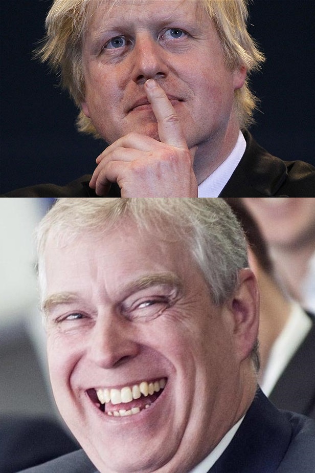 Boris Johnson & Prince Andrew Blank Meme Template