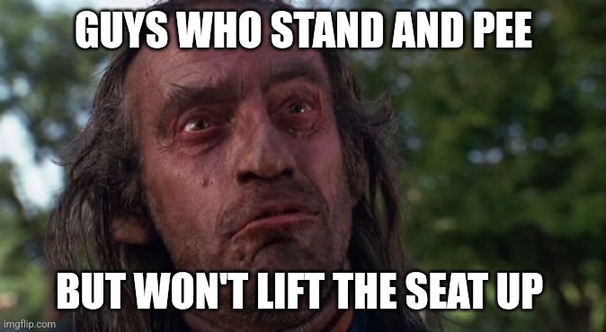 Bad guy | GUYS WHO STAND AND PEE; BUT WON'T LIFT THE SEAT UP | image tagged in bad guy,memes | made w/ Imgflip meme maker