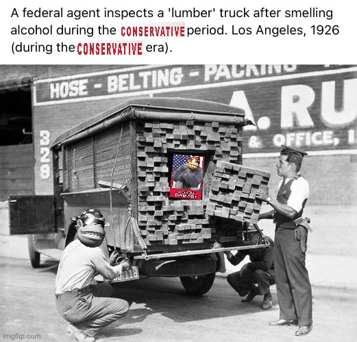 [Common Sense Party scofflaw caught trafficking in dank memes; Los Angeles 1926, uncolorized] | image tagged in bootleg truck,common,sense,party,conservative,era | made w/ Imgflip meme maker