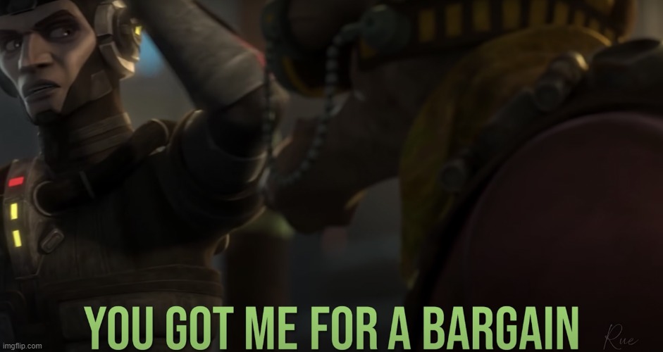 you got me for a bargain | image tagged in you got me for a bargain | made w/ Imgflip meme maker