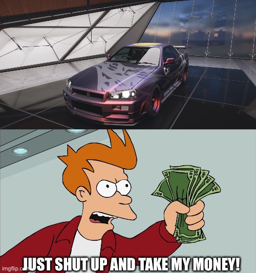 I genuinely want this car. | JUST SHUT UP AND TAKE MY MONEY! | image tagged in credit card,fh5,shut up and take my money fry,stop reading the tags | made w/ Imgflip meme maker