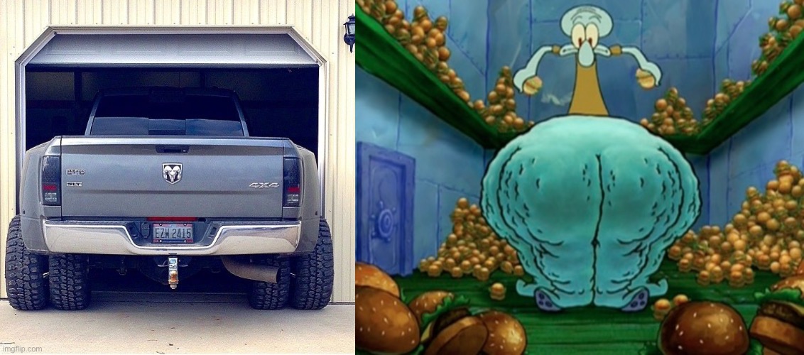 Squidward thighs | image tagged in trucks,daring today aren't we squidward,thicc | made w/ Imgflip meme maker