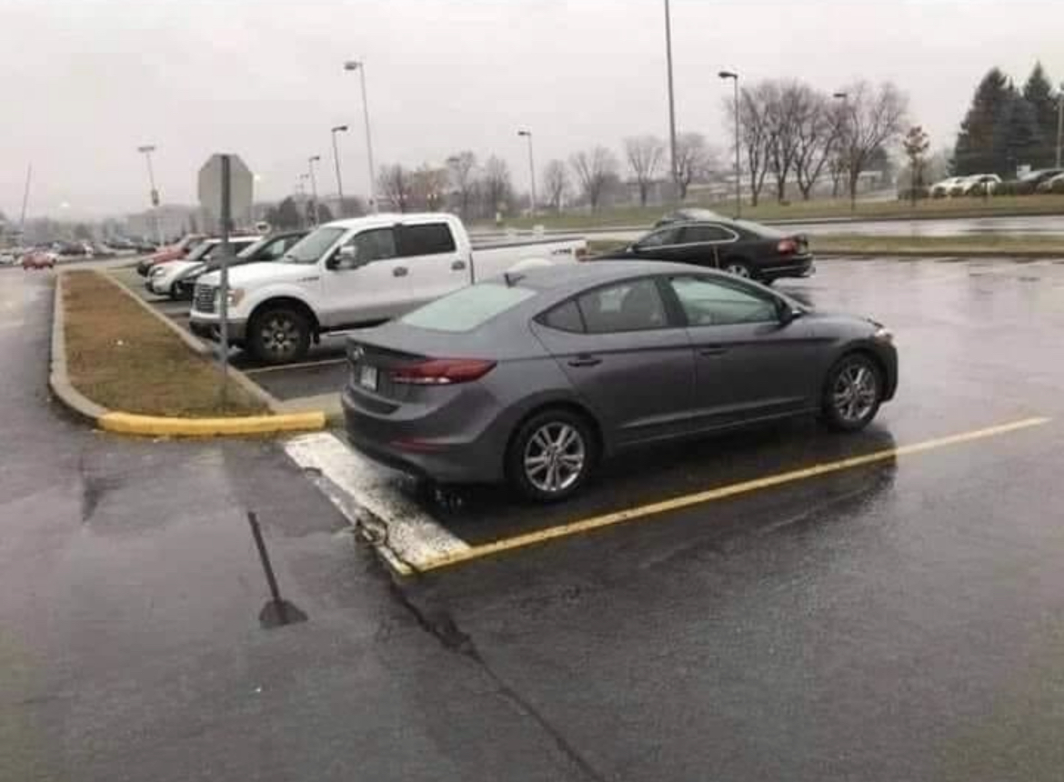 Car Parked Stop Sign Blank Meme Template