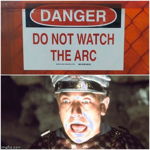 Don't look at it! | image tagged in funny,movies,80's,adventure | made w/ Imgflip meme maker