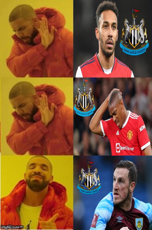 Chris Wood the only right choice for Newcastle United | image tagged in drake no no yes,soccer | made w/ Imgflip meme maker