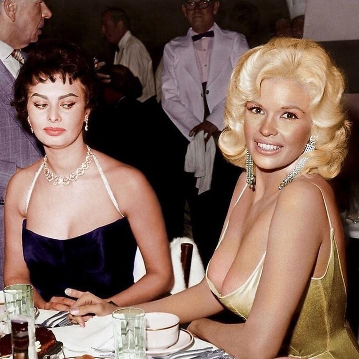 Sophia Loren Jayne Mansfield Blank Meme Template