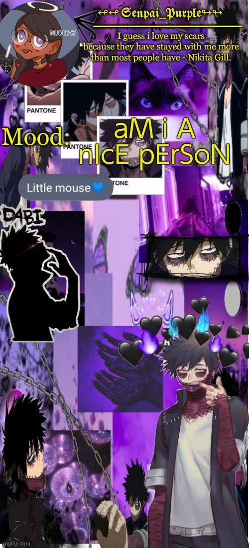 Dabi Temp :D | aM i A nIcE pErSoN | image tagged in yes i made this a temp yet another anime boy temp uwu | made w/ Imgflip meme maker