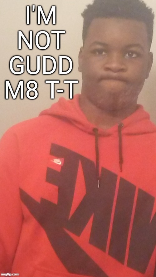 Im not gudd m8 T-T | image tagged in im not gudd m8 t-t | made w/ Imgflip meme maker
