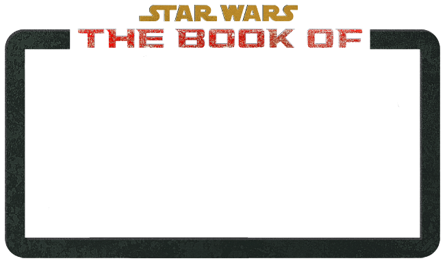 High Quality Star wars the book of Boba fett blank logo Blank Meme Template
